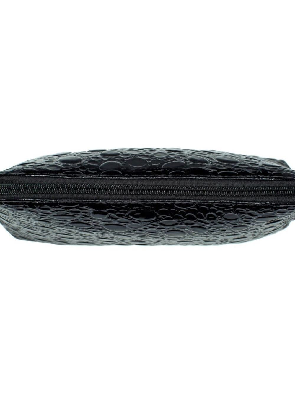 Bubble Textured Black Bag with 5 pink brushes - Picture 4 of 5